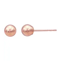 Toc 10K Rose Gold 6mm Ball Stud Earrings