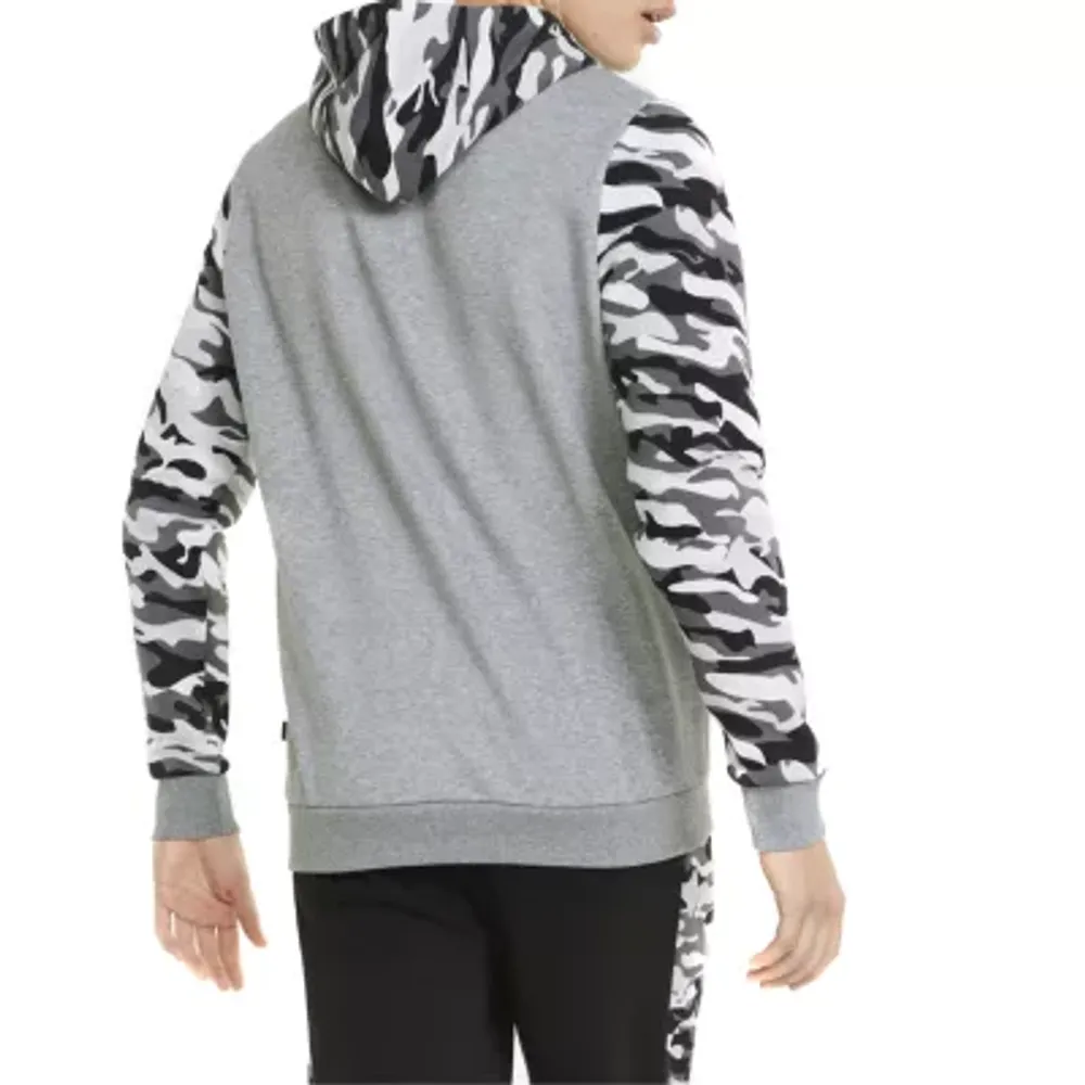 PUMA Essentials Camo Mens Long Sleeve Hoodie