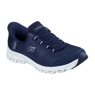 Skechers Womens Glide-Step Pursuit Hands Free Slip-Ins Slip-On Walking Shoes Wide Width