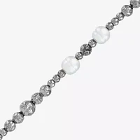 Womens Dyed Cultured Freshwater Pearl Sterling Silver Strand Necklace