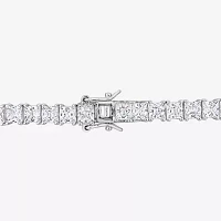 Lab Created White Sapphire Sterling Silver 9 Inch Tennis Bracelet