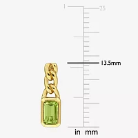 Genuine Red Peridot 14K Gold Drop Earrings