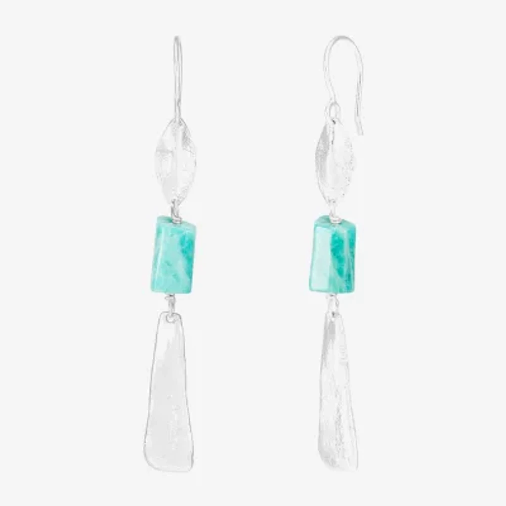 Silpada Green Amazonite Sterling Silver Earring Set