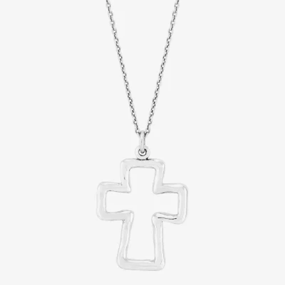 Silpada Womens Sterling Silver Cross Pendant Necklace