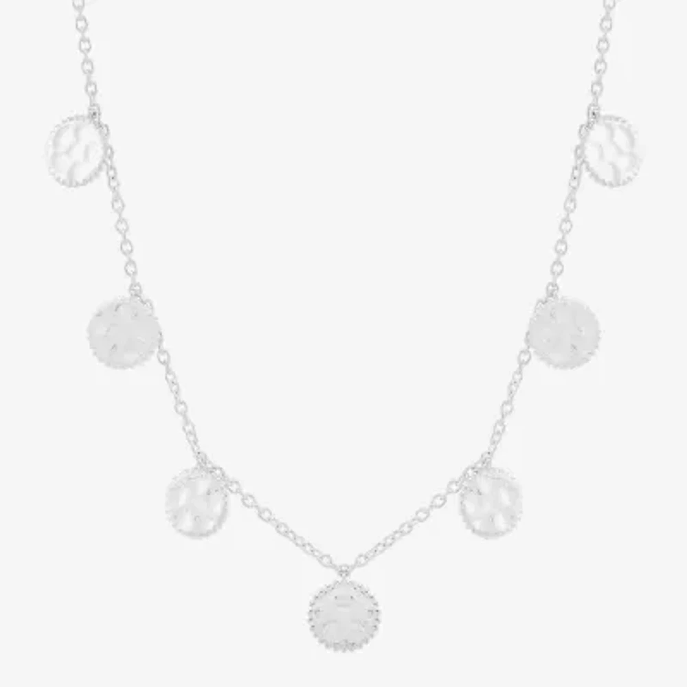 Silpada Womens Sterling Silver Round Pendant Necklace