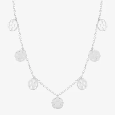 Silpada Womens Sterling Silver Round Pendant Necklace