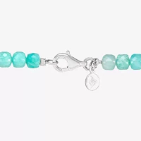 Silpada Womens Green Amazonite Sterling Silver Beaded Necklace