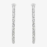 Silpada Sterling Silver 42.3mm Round Hoop Earrings