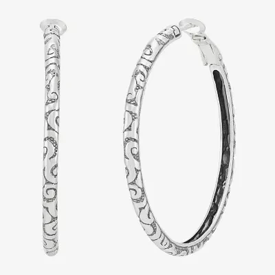 Silpada Sterling Silver 42.3mm Round Hoop Earrings