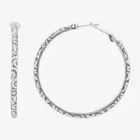 Silpada Sterling Silver 42.3mm Round Hoop Earrings