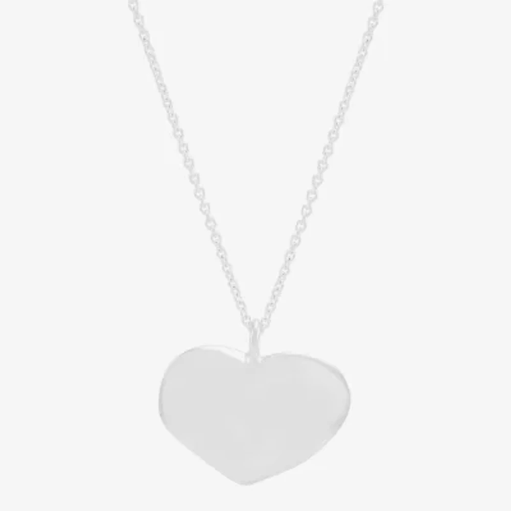 Silpada Womens Sterling Silver Heart 16 1/2 Inch Pendant Necklace