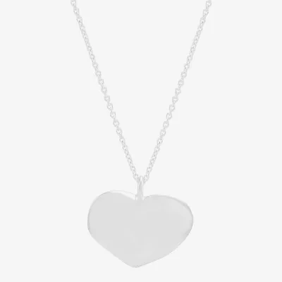 Silpada Womens Sterling Silver Heart 16 1/2 Inch Pendant Necklace