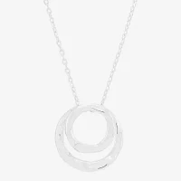 Silpada Womens Sterling Silver Circle Pendant Necklace