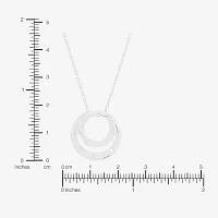 Silpada Womens Sterling Silver Circle Pendant Necklace