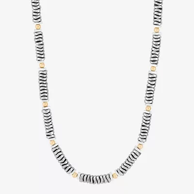 Silpada Womens Black Hematite Sterling Silver Beaded Necklace