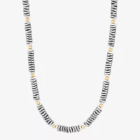 Silpada Womens Black Hematite Sterling Silver Beaded Necklace