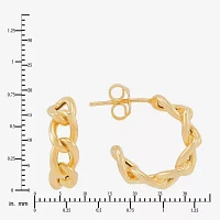 14K Gold 10mm Hoop Earrings