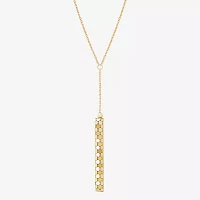 Womens 14K Gold Y Necklace