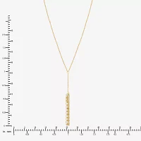 Womens 14K Gold Y Necklace