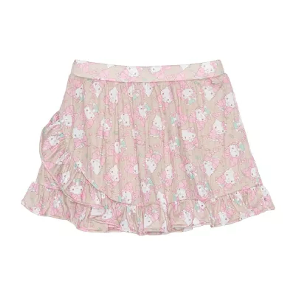 Little & Big Girls Hello Kitty Wrap Skirt