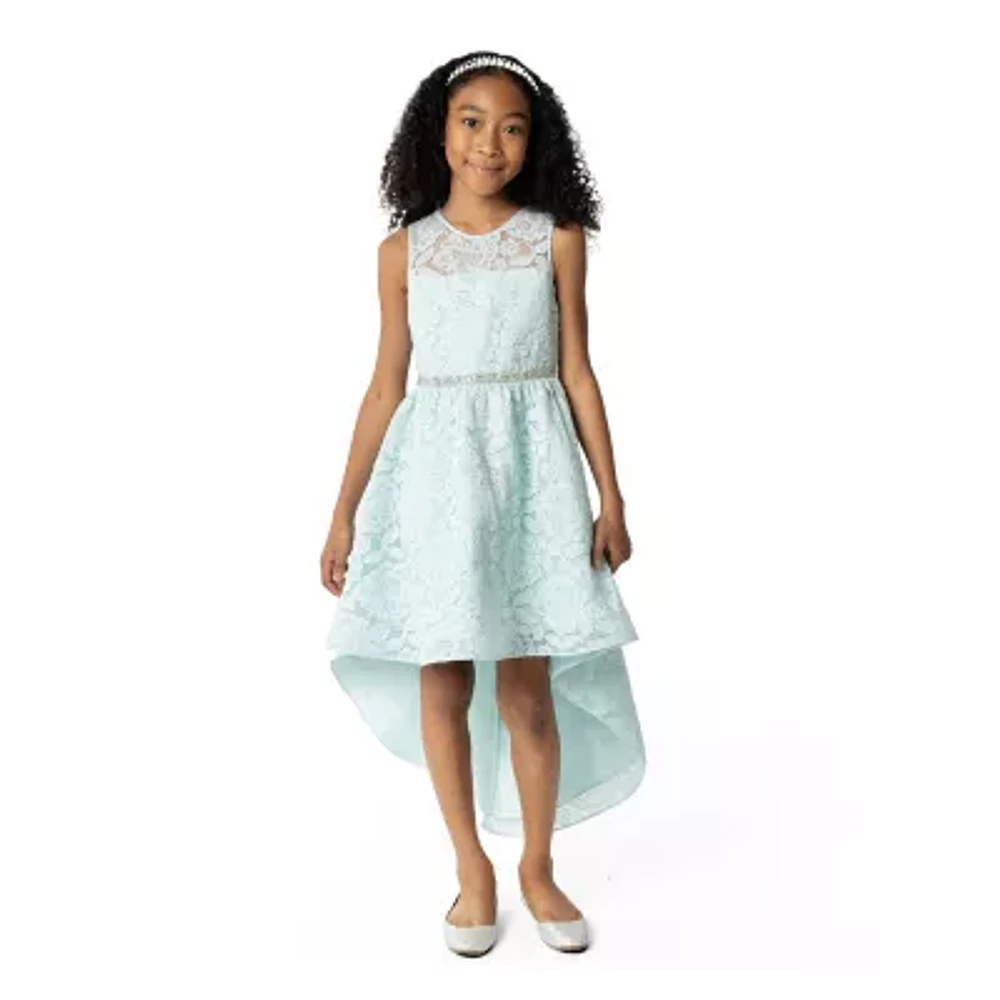 Rare Editions Big Girls Embellished Sleeveless Flower Girl Fit + Flare Dress