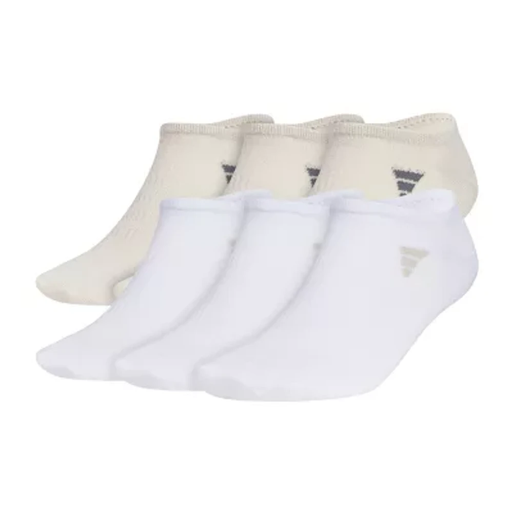 adidas Superlite 6 Pair No Show Socks Mens