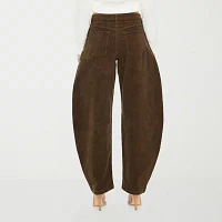 Forever 21 Barrel Womens High Rise Ankle Corduroy Pant - Juniors