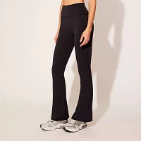 Forever 21 Juniors Flare Womens Mid Rise Active Full Length Leggings