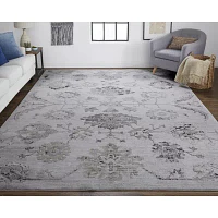 Weave and Wander Adana Damask Indoor Rectangular Area Rug