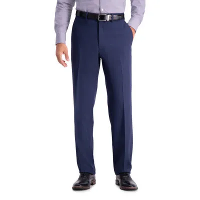 Haggar Travel Performance Tailored Mens Stretch Fabric Regular Fit Flat Front Suit Pant
