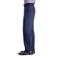 Haggar Travel Performance Tailored Mens Stretch Fabric Regular Fit Flat Front Suit Pant