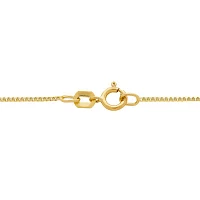 14K Gold .75mm Box Chain Necklace