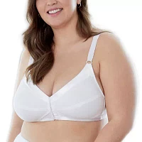 Bestform Comfortable Unlined Wireless Cotton Bra with Front Closure-5006770