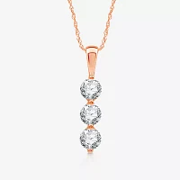 Snowman (H-I / I1) Womens 1 1/4 CT. T.W. Lab Grown White Diamond 10K Gold Pendant Necklace