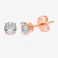 Ever Star (G / SI1-SI2) 1 CT. T.W. Lab-Grown Diamond Round-cut Stud Earring 14K Gold