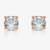 Ever Star /4 CT. T.W. Lab-Grown (G / SI1-SI2) Diamond 10K or 14K Gold Round Stud Earrings