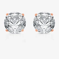 (F / SI1-SI2) Ever Star 3 CT. T.W. Lab Grown White Diamond 14K Gold 7.5mm Stud Earrings