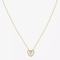 Sparkle Allure Light Up Box 2-pc. Cubic Zirconia 18K Gold Over Brass Heart Jewelry Set
