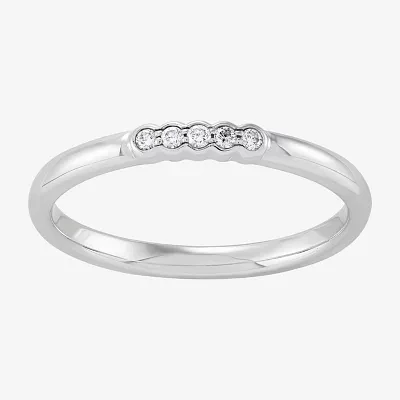 Diamond Accent Natural White Diamond 14K White Gold Band