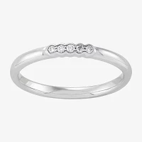 Diamond Accent Natural White Diamond 14K White Gold Band