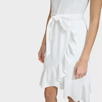 Marc New York Womens Short Sleeve Fit + Flare Dress