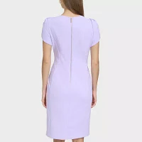 Marc New York Womens Short Sleeve Sheath Dress