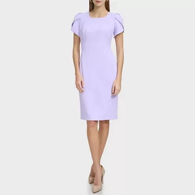 Marc New York Womens Short Sleeve Sheath Dress
