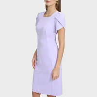 Marc New York Womens Short Sleeve Sheath Dress