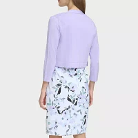 Marc New York Womens 3/4 Sleeve Shrug