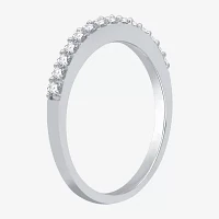 I Said Yes (H-I / I1) 1/4 CT. T.W. Lab Grown White Diamond Sterling Silver or 14K Gold Over Wedding Band