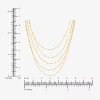 Womens 17 Inch 14K Gold Link Necklace