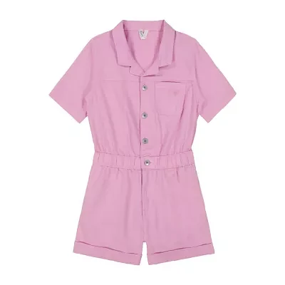 Roxy Big Girls Belted Short Sleeve Romper