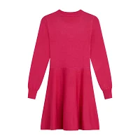 Knit Works Big Girls Long Sleeve Cuffed Sweater Dress