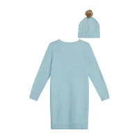 Knit Works Big Girls Long Sleeve Cuffed 2-pc. Dress Set